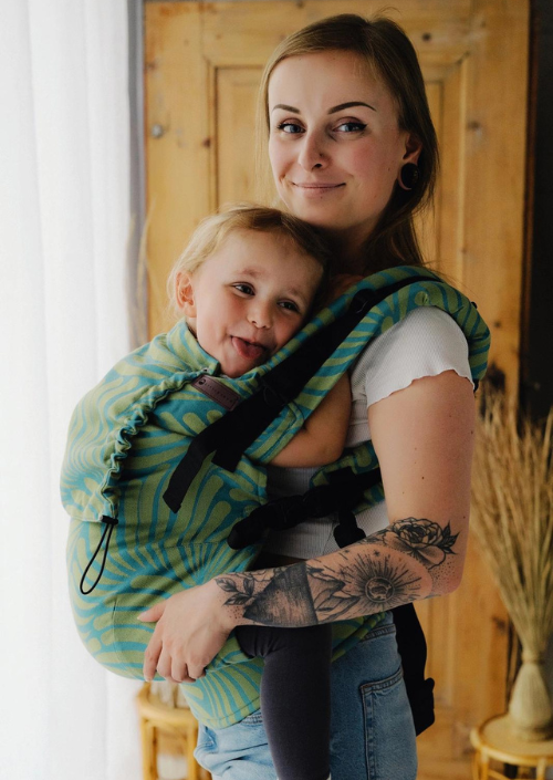 Little Frog XL Toddler Carrier Spring Plumes