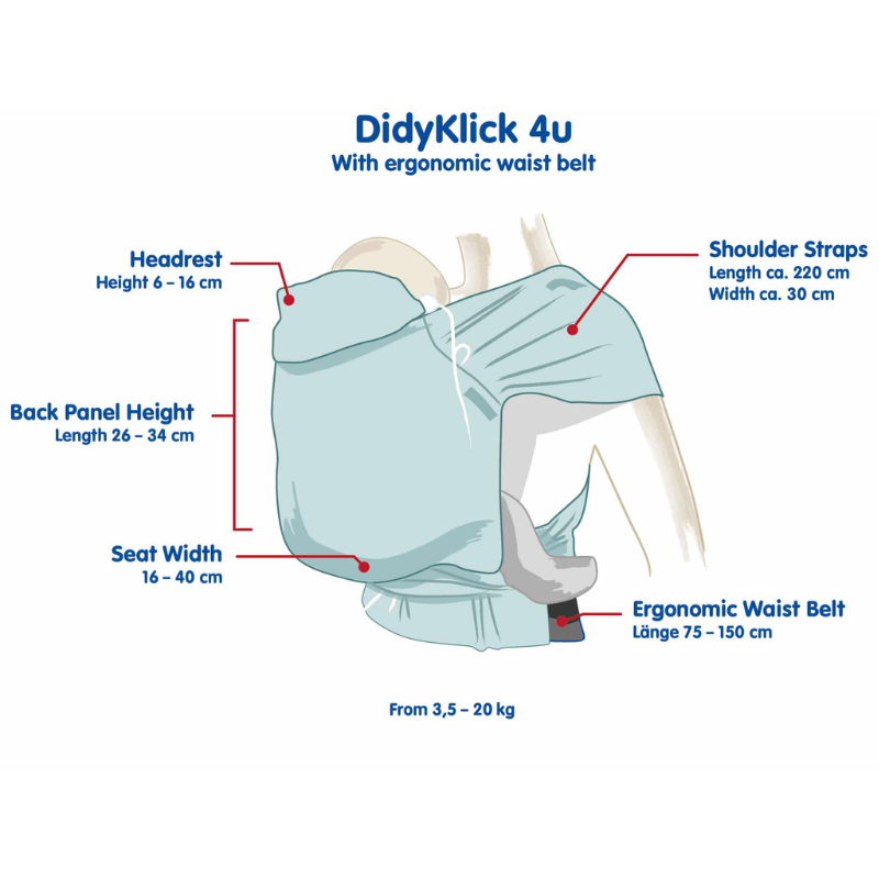 Didymos DidyKlick 4u Trias Monochrome Lyocell