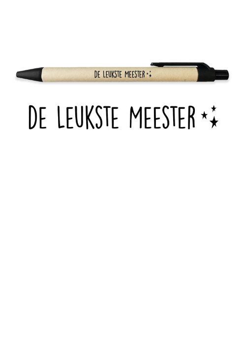 Pen De leukste meester ECO