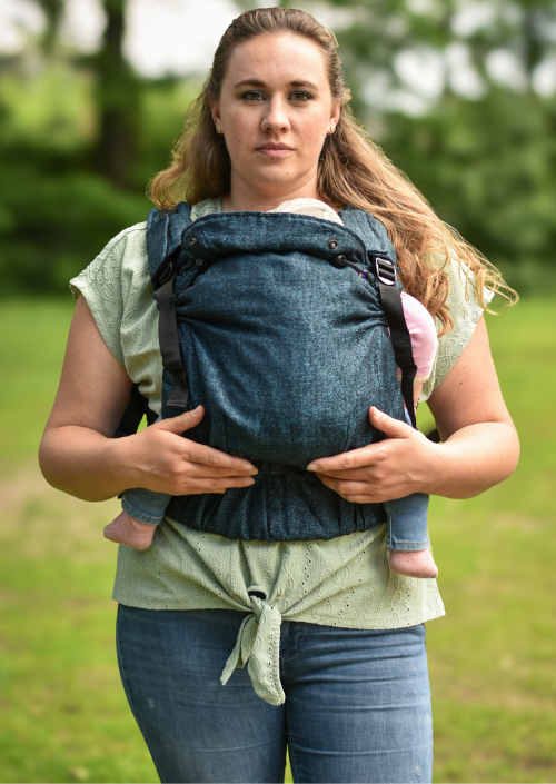 Yaro Hug Jeans Petrol Black Delave Linen