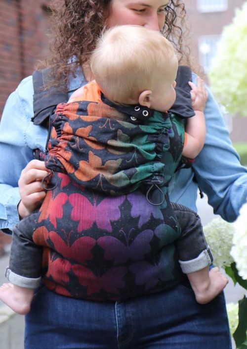 Yaro Flex Toddler Carrier Butterflies Contra Black Rainbow Confetti