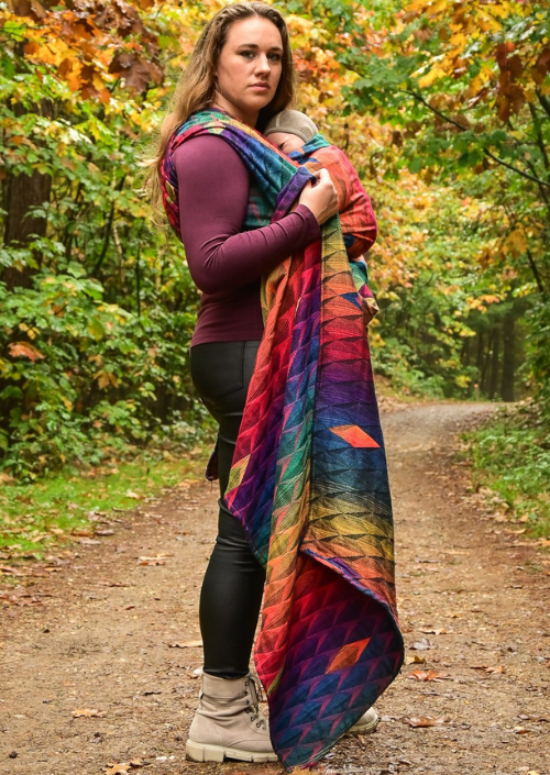 Ringsling Yaro Kite Trinity Multicolor Double Rainbow High Wool