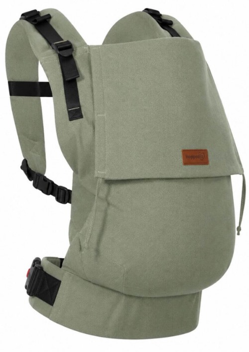 Hoppediz Buckle Toddler Carrier Jade in rustige jadegroene kleur, full-buckle draagzak voor grotere kindjes.