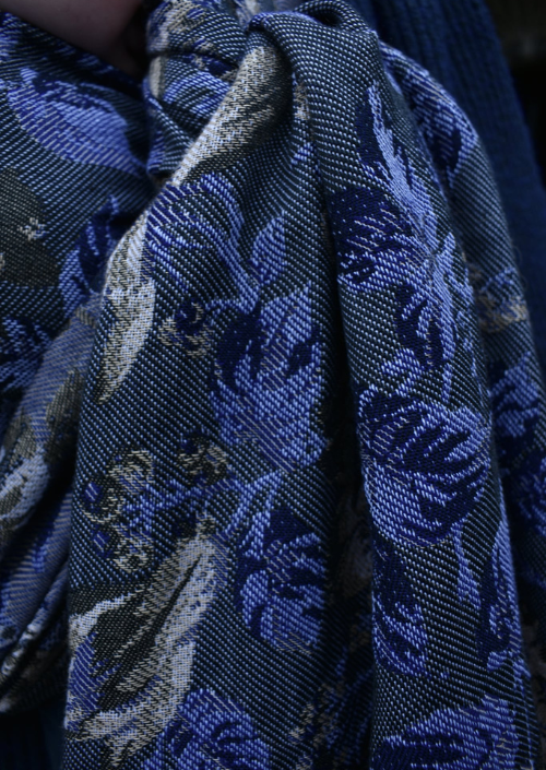 Ringsling Yaro La Peonia Trinity Night-Blue Beige Wool