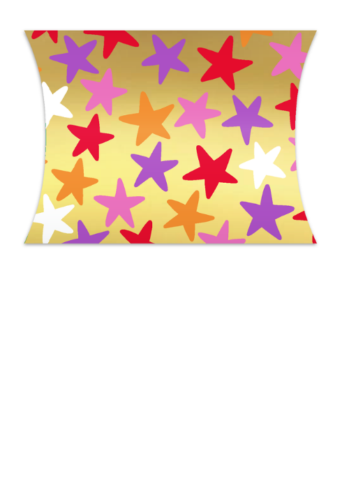 Gondeldoosje Stars Gold Multicolor