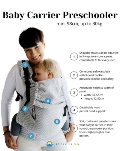 Little Frog XL Toddler Carrier Onyx Miles