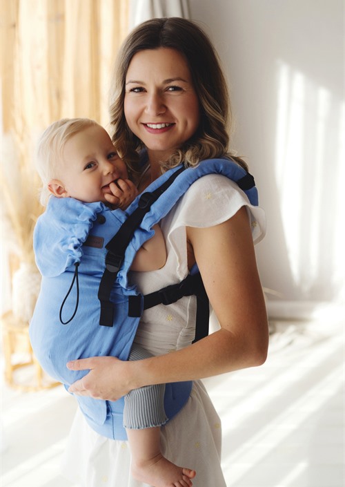 Little Frog Prime Pure Linen Mistral full-buckle draagzak met verstelbare banden