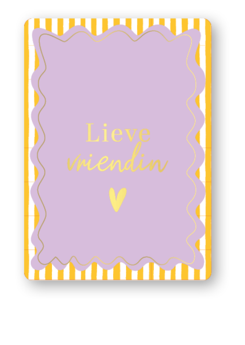 Cadeaukaartje Lieve Vriendin