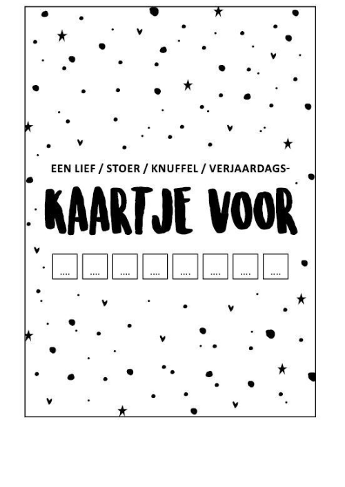 Universeel kaartje